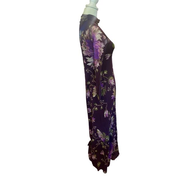 Fuzzi Plum Floral Sheath Dress in size 10 MSRP: $595 - Picture 8 of 9